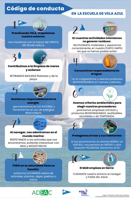 Código de conducta Escuelas de Vela Azul