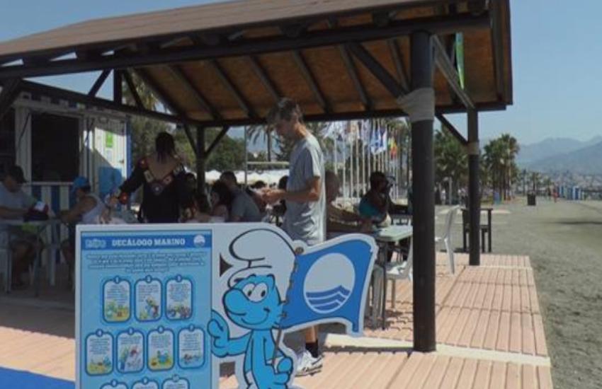 Educación Ambiental en Playas Bandera Azul con Los Pitufos